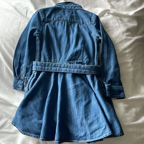 Polo Ralph Lauren Denim Long Sleeve Dress Size 3T - Picture 3 of 3